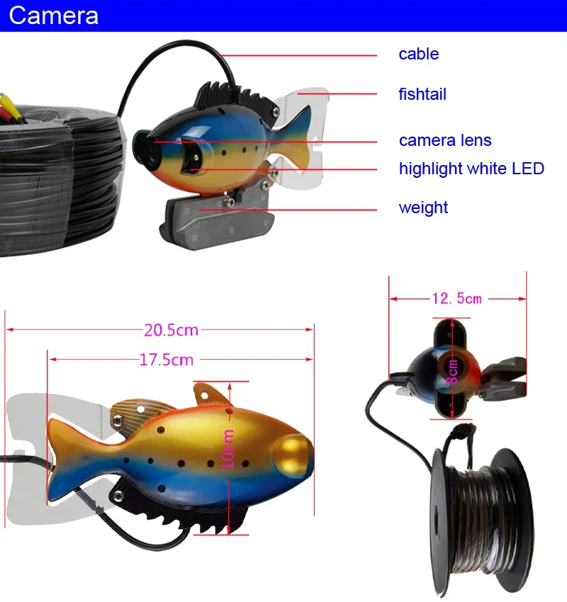 SY801 Full Waterproof Underwat - Fish Finder Portable ulasan dan harga