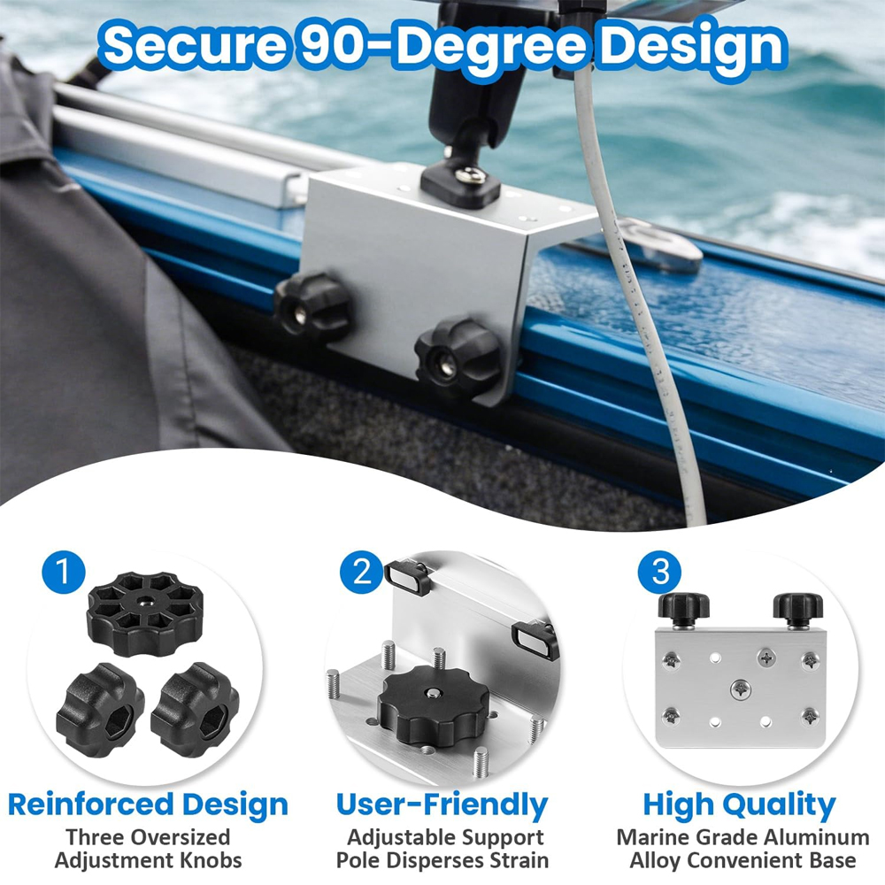 2 Pack 90° Boat Gunnel Track M - Fish Finder Mount ulasan dan harga