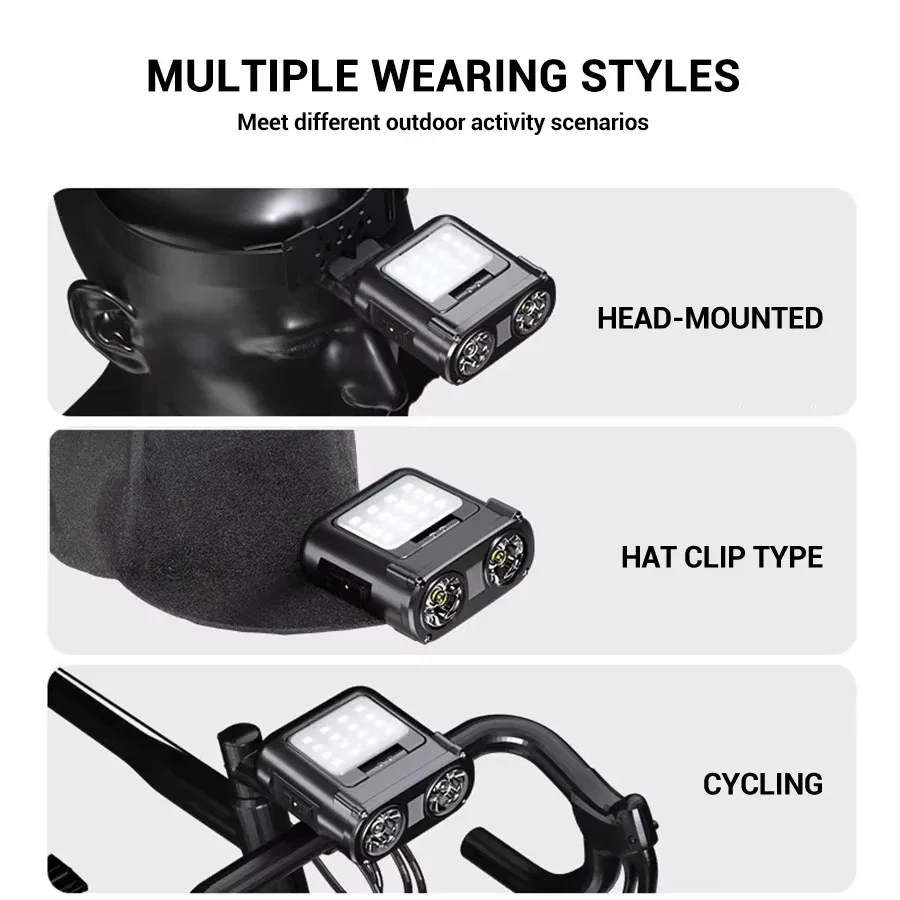 Sensor COB LED Headlamp Cap Cl - Fishing Light ulasan dan harga